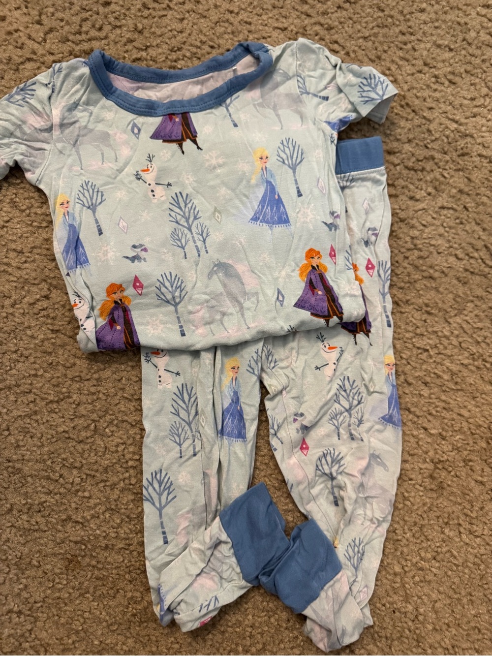 Little Sleepies Frozen Short Sleeve Pajama Set